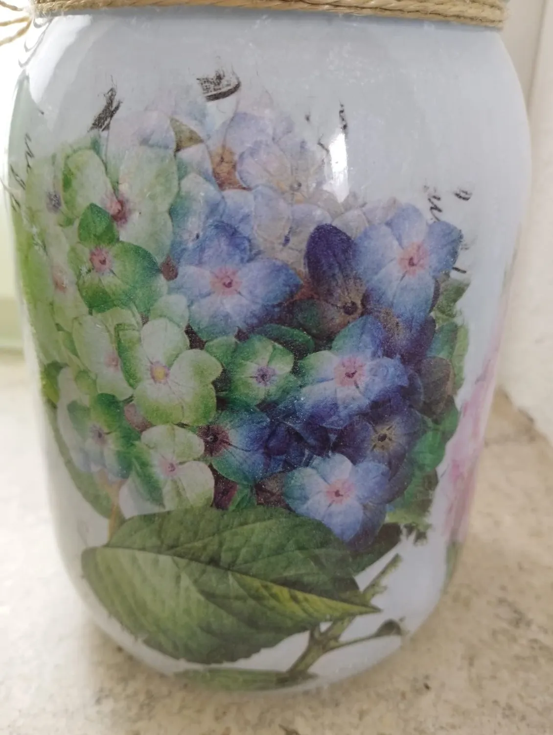 Stamperia Reispapier A4 Hortensien Libelle 1 Bogen