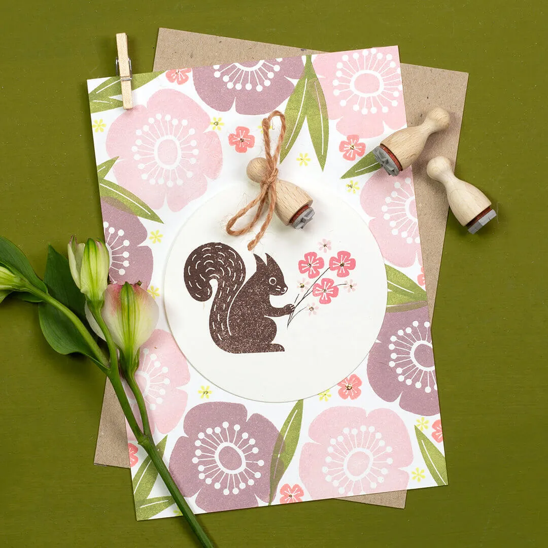 Perlenfischer Klatschmohn XL Stempel 39x40 mm Blume