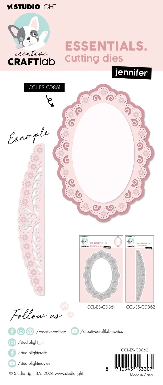 Creative Craftlab Essentials Jennifer Border Stanzschablone Borte