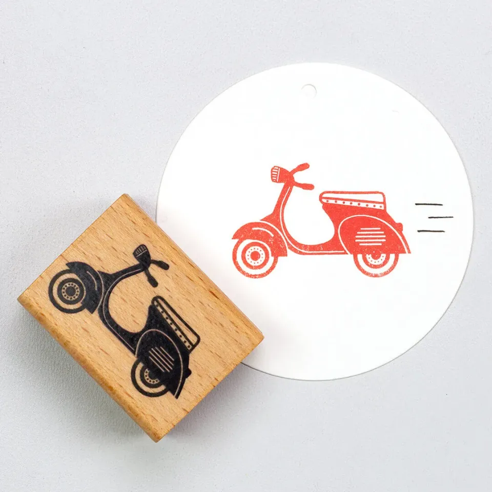 Perlenfischer Vespa Stempel 27 x 42 mm