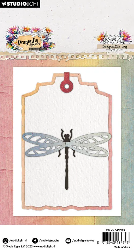 Hazel Eaton Dragonfly Dreams Dragonfly tag Stanzschablone Anhänger