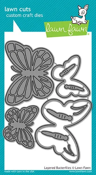 Lawn Fawn Lawn Cuts LF1913 Layered Butterflies Stanzschablonen