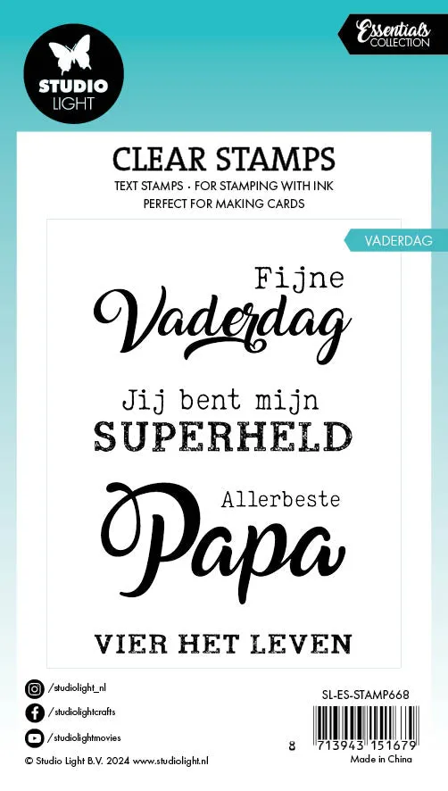 StudioLight Essentials Vaderdag Clear Stamp Vatertag