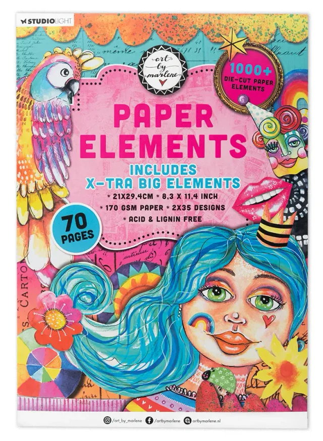StudioLight Art by Marlene 2025 Die-Cut Block XL-Elemente