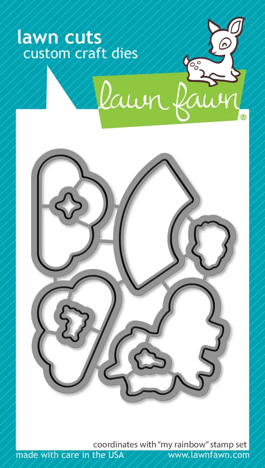Lawn Fawn My Rainbow Lawn Cuts Stanzschablone 8tlg