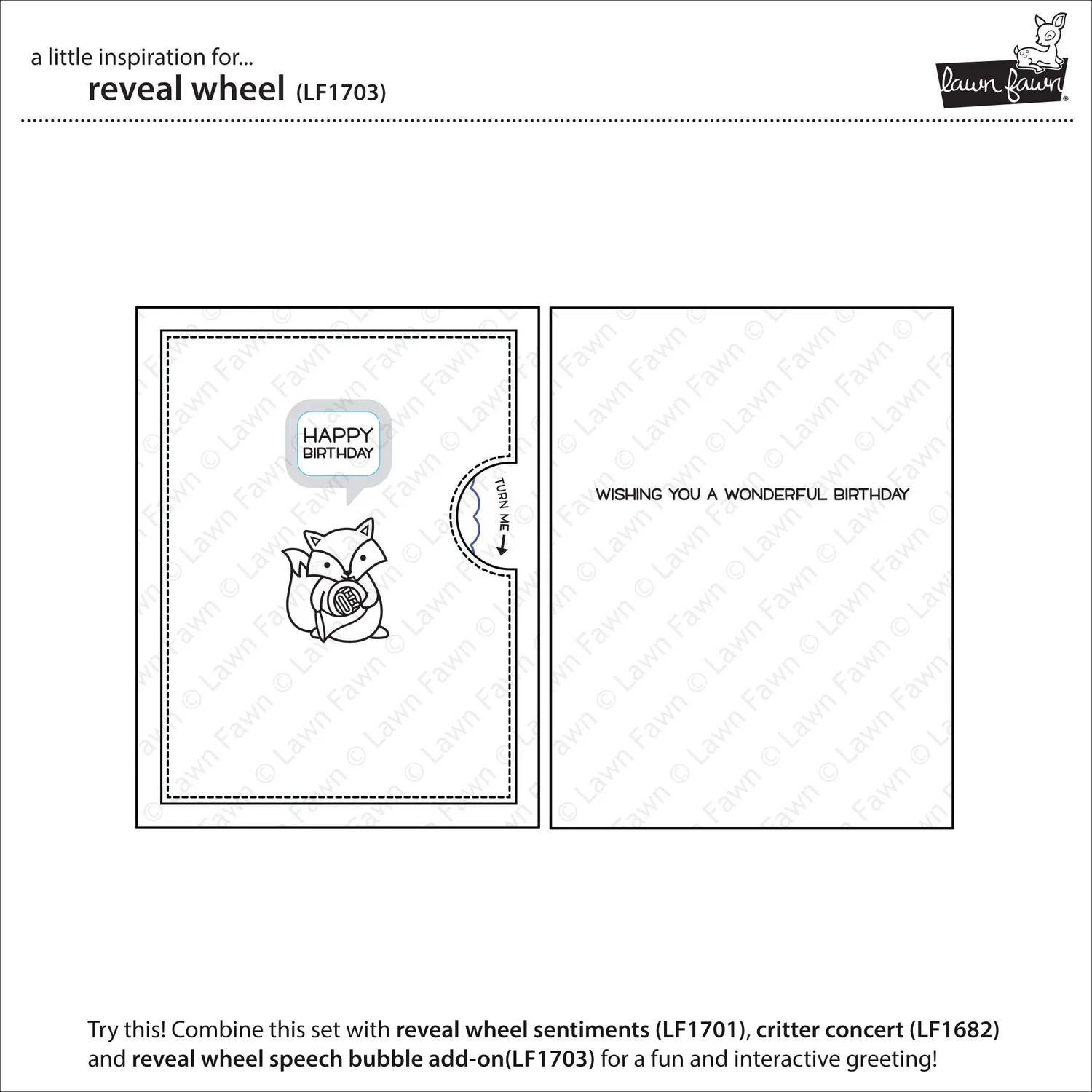 Lawn Fawn Reveal Wheel LF1703 Stanzschablone interaktiv