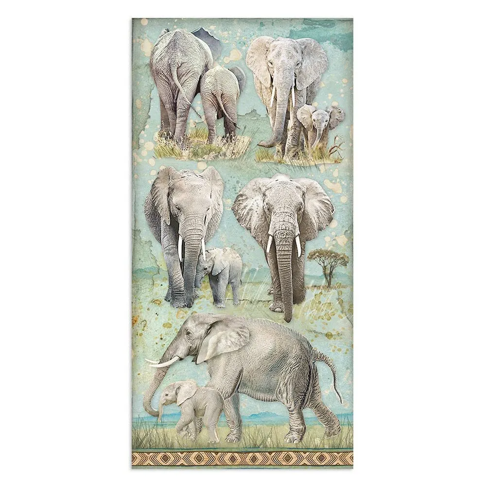 Stamperia Collectables Savana Papier 10 Bogen 15x30,5 cm