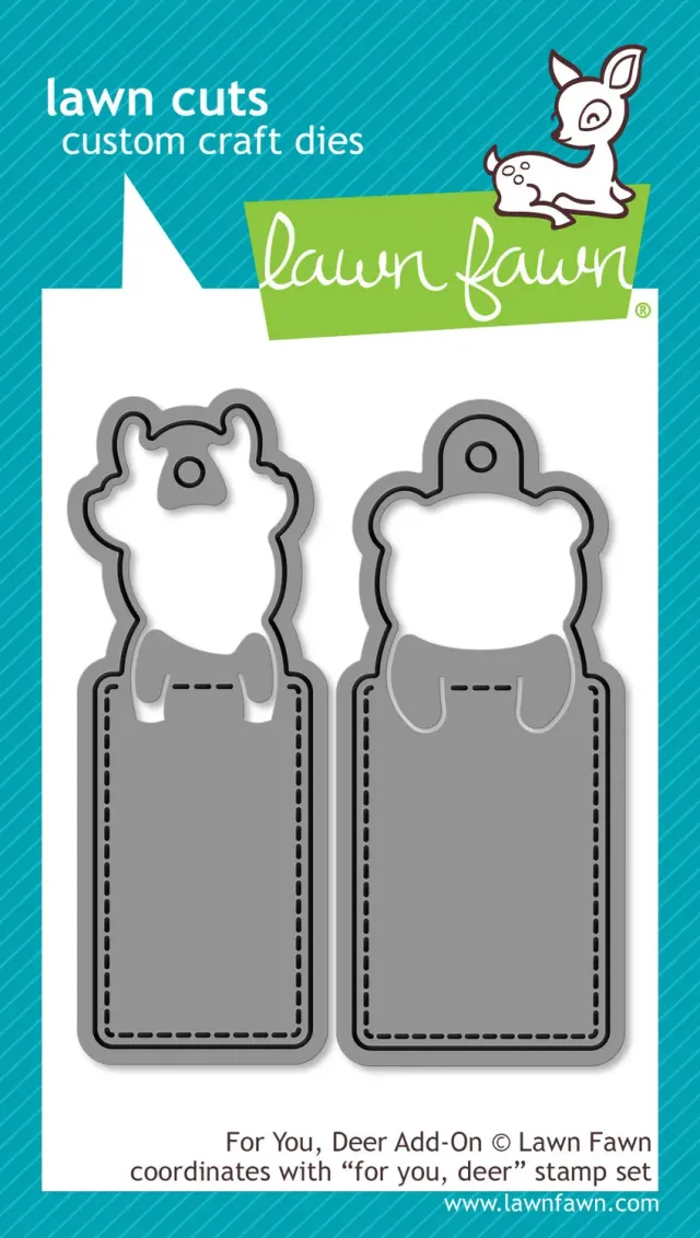 Lawn Fawn For You, Deer Add-On Stanzen Lesezeichen