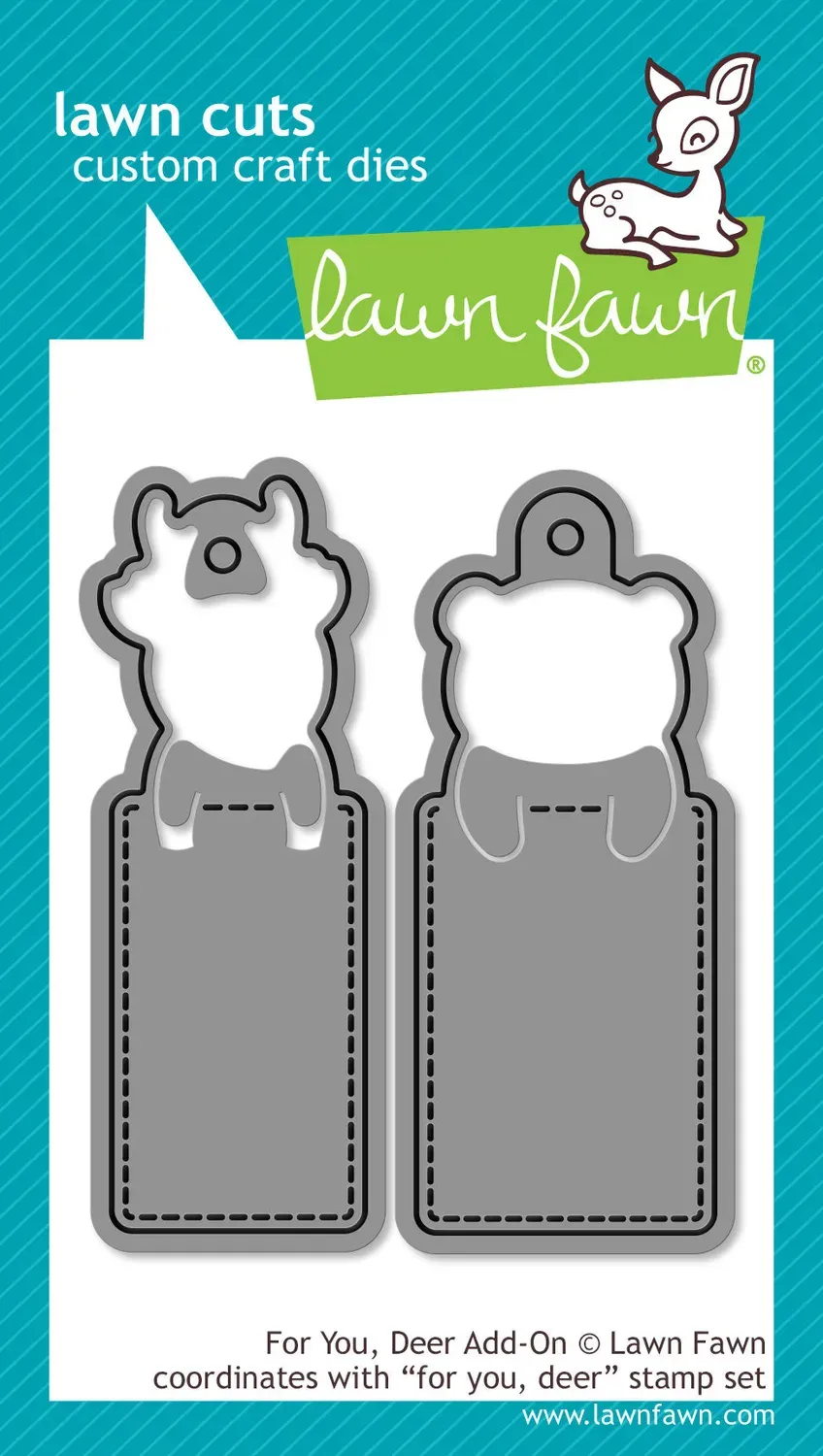 Lawn Fawn For You, Deer Add-On Stanzen Lesezeichen