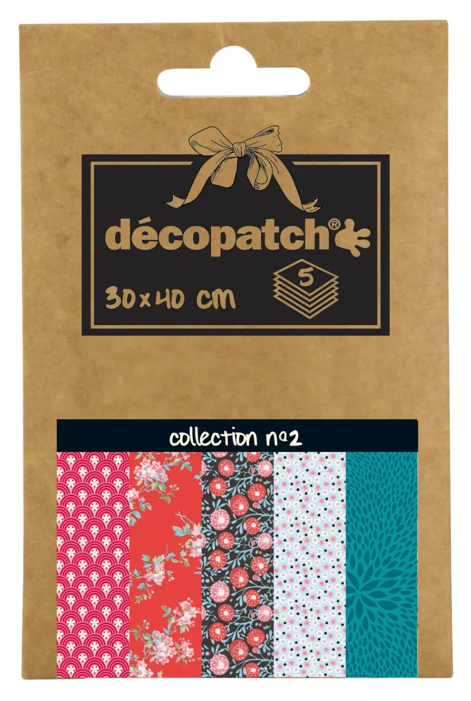 décopatch DP002O Pocket Sortierung 2 Papier 5 Bogen