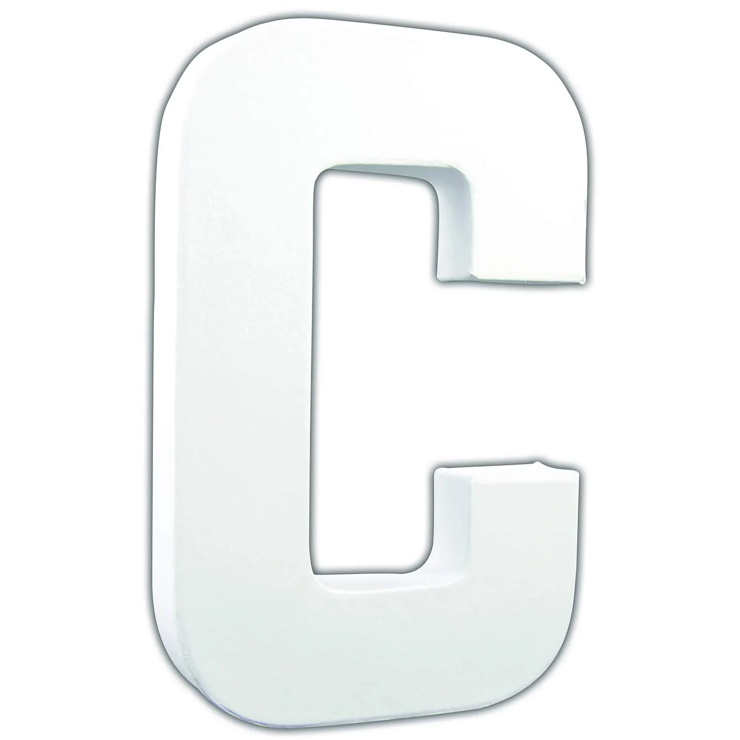 Décopatch AC703C Pappmaché-Buchstabe D 20,5 cm weiß