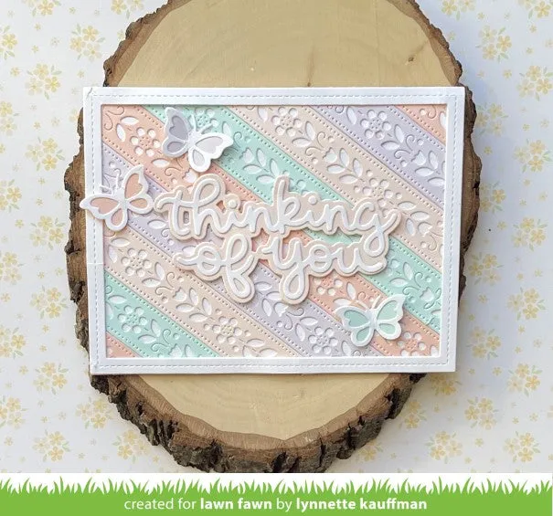 Lawn Fawn Folksy Sprig Border Stanze Bordüre 15,2 cm