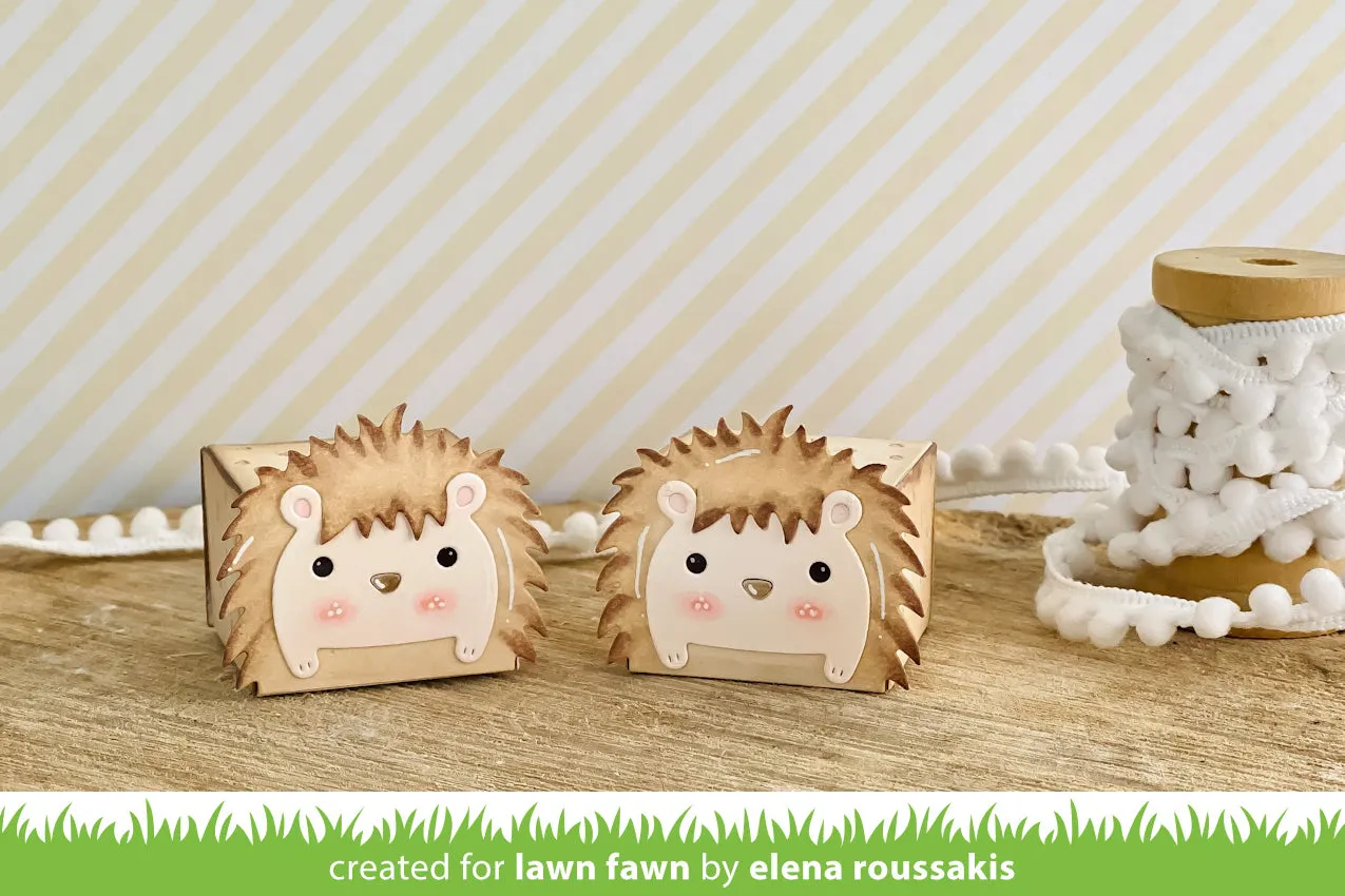 Lawn Fawn Tiny Gift Box Hedgehog Add-On Stanzschablonen Igel
