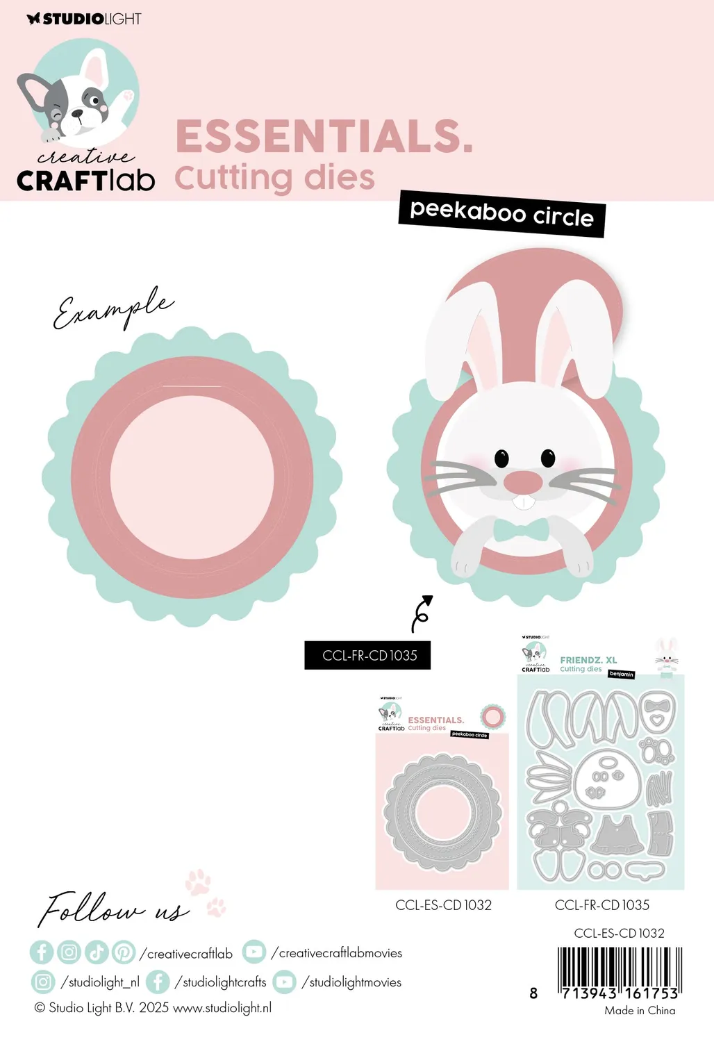 Creative Craftlab Essentials Peekaboo Circle Stanzschablone