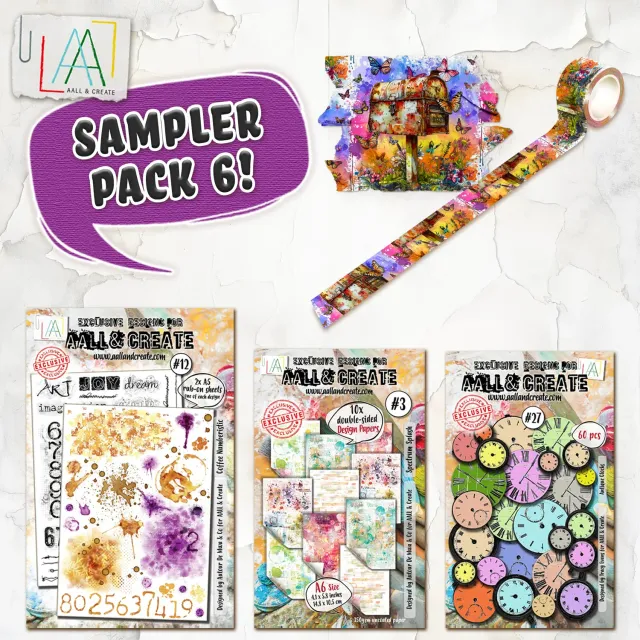 AALL and Create Sampler Pack 6 Bastelset A6 Papier Mix