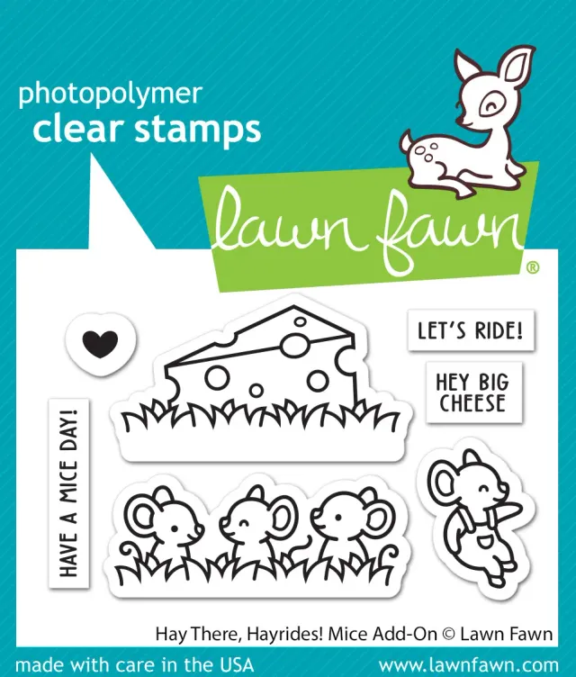 Lawn Fawn Hay There, Hayrides Mice Add-On Stempel Mäuse