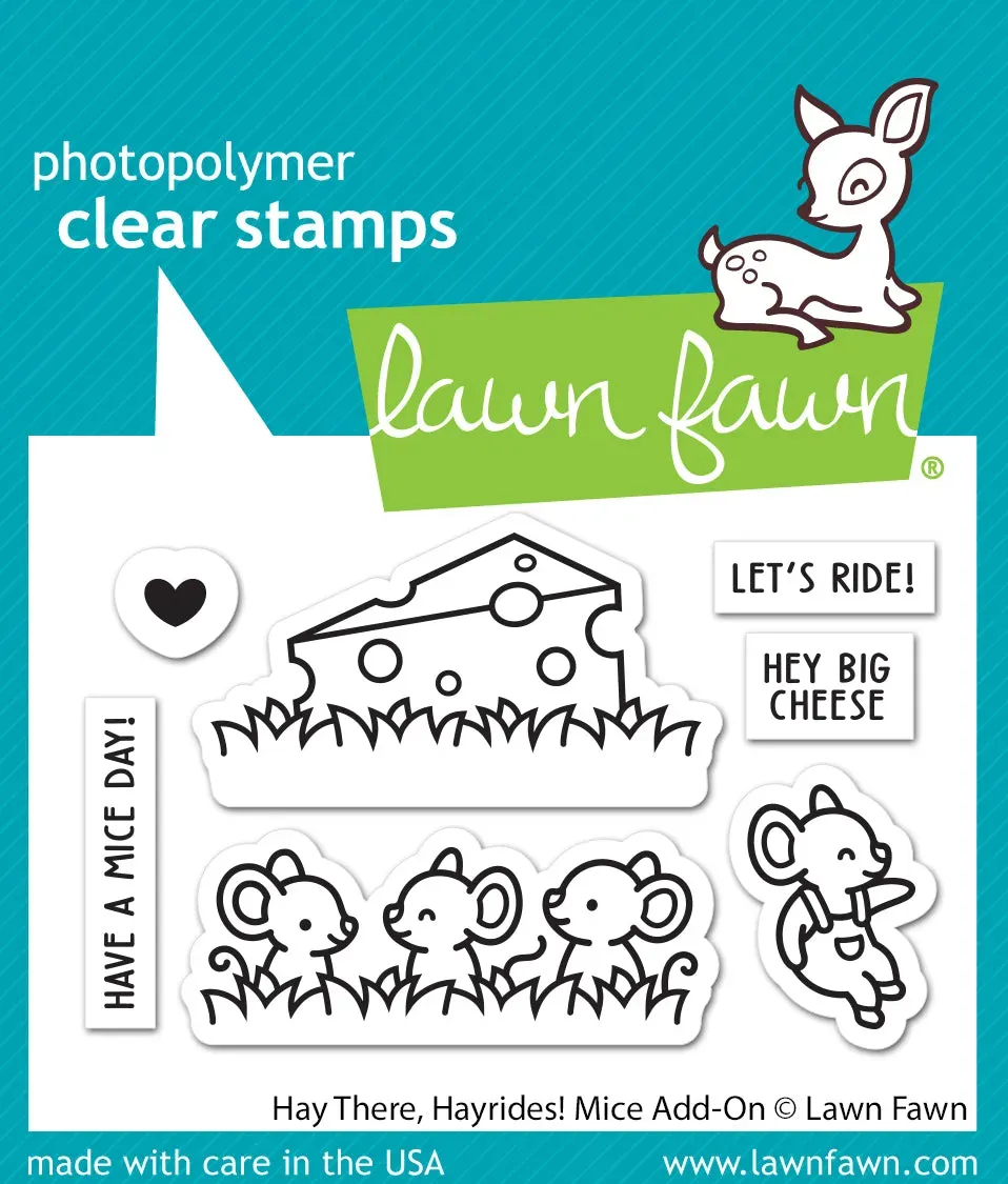 Lawn Fawn Hay There, Hayrides Mice Add-On Stempel Mäuse
