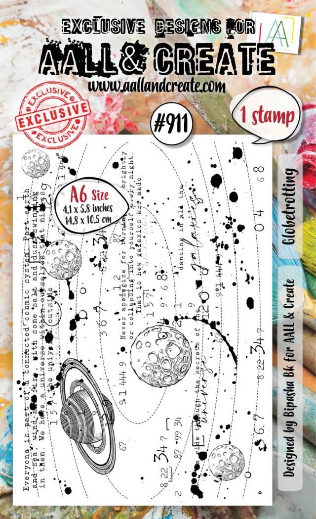 AALL and Create 911 Globetrotting Stempelset A6
