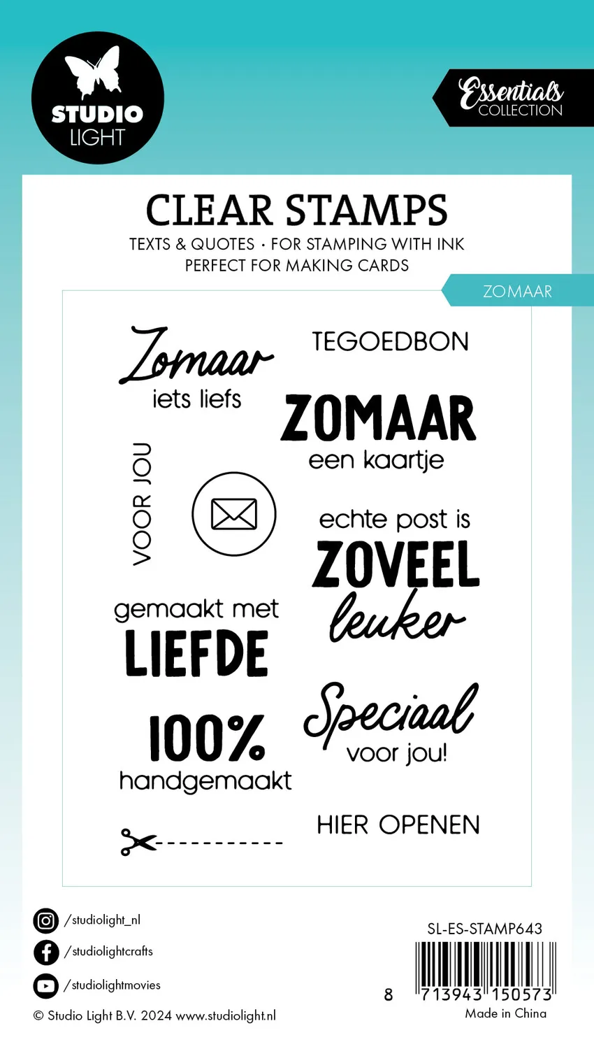 Studio Light Essentials Clear Stempel Zomaar 105x74 mm