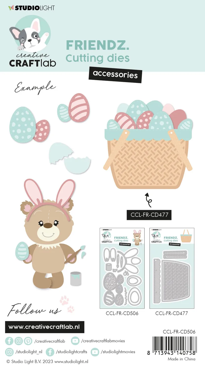 Creative Craftlab Friendz Accessoires Easter Stanzschablone