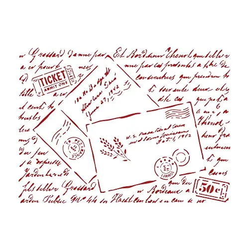 Stamperia Provence Schablone Buchstaben 20x15 cm