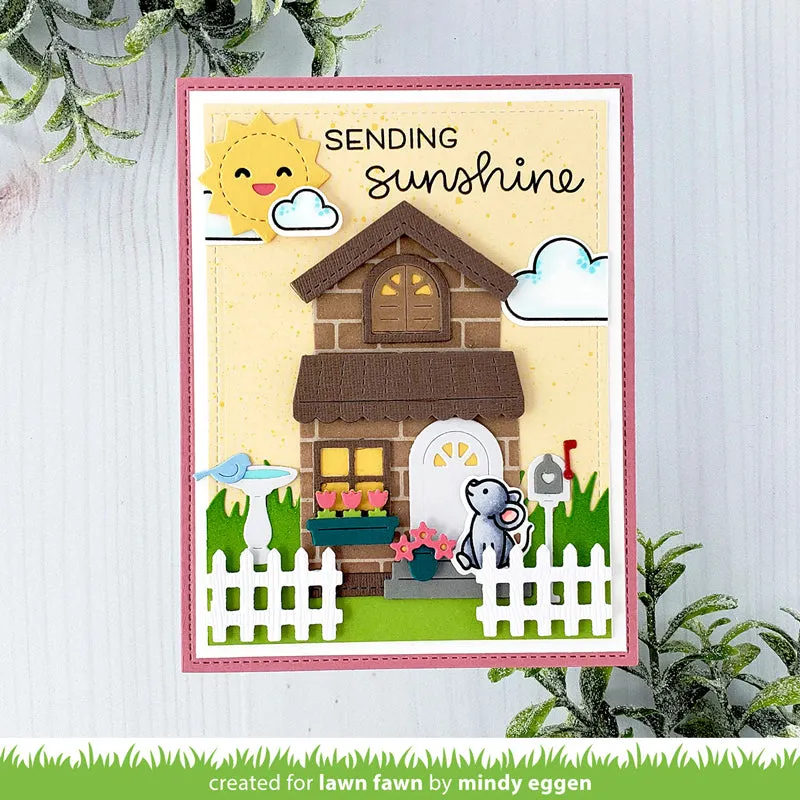 Lawn Fawn Build-A-House Spring Add-On LF2524 Stanzschablonen