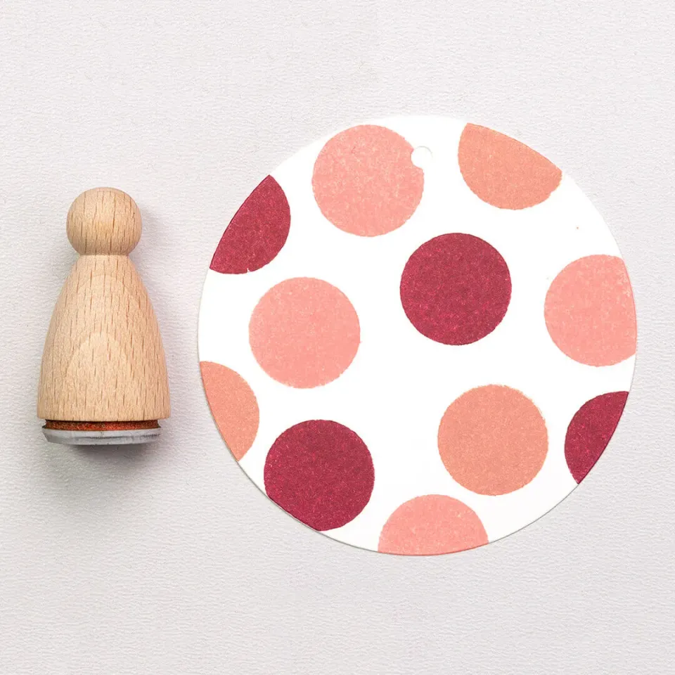 Perlenfischer Dot 19 mm Stempel Punkt Holz 19 mm