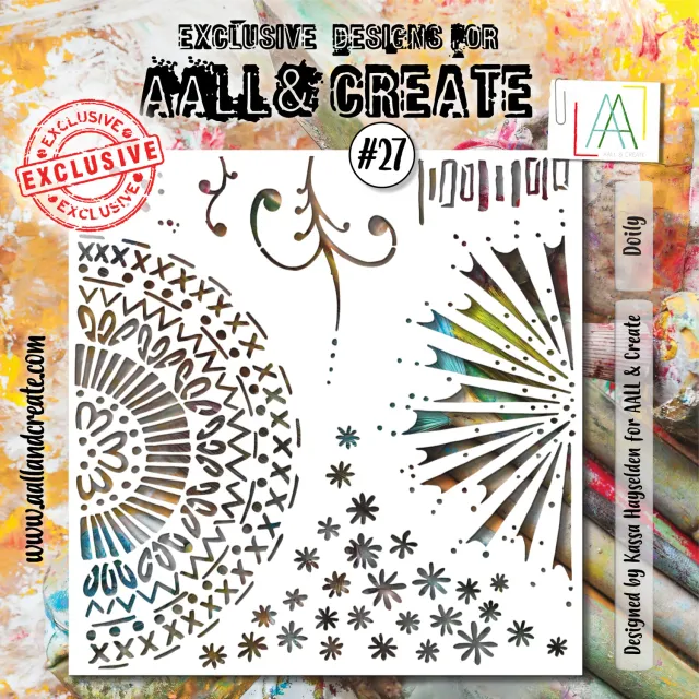 AALL and Create #27 Doily Schablone 15x15 cm Spitze
