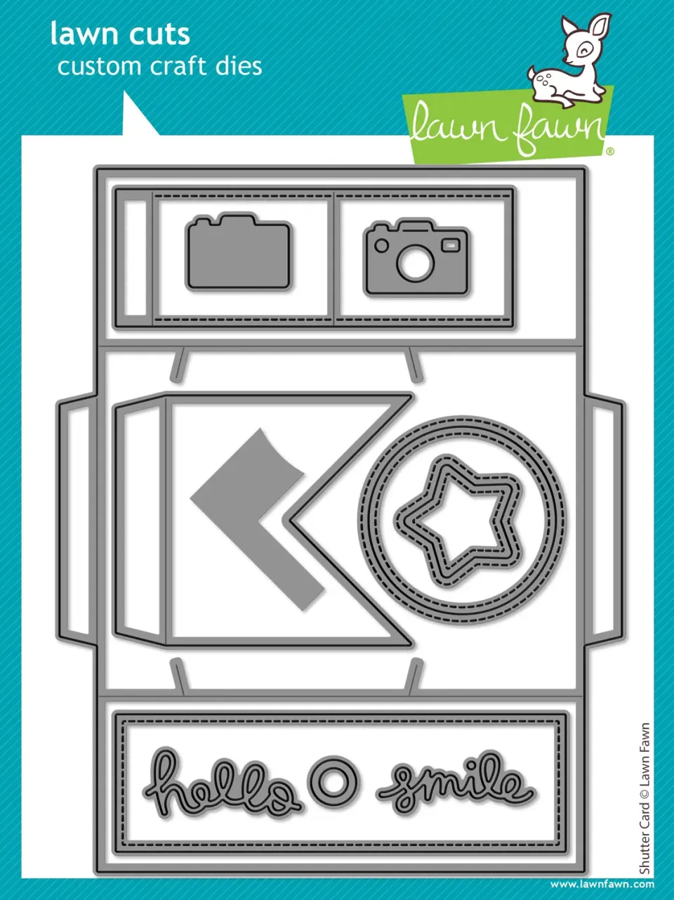 Lawn Fawn Lawn Cuts Shutter Card Stanzschablonen interaktiv