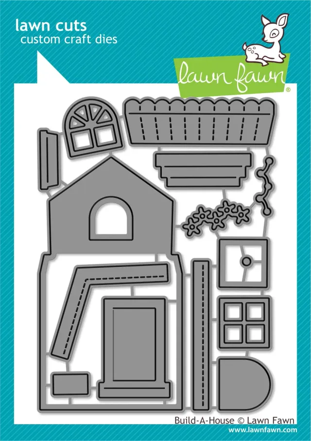 Lawn Fawn Build-A-House LF2046 Stanzschablonen Haus