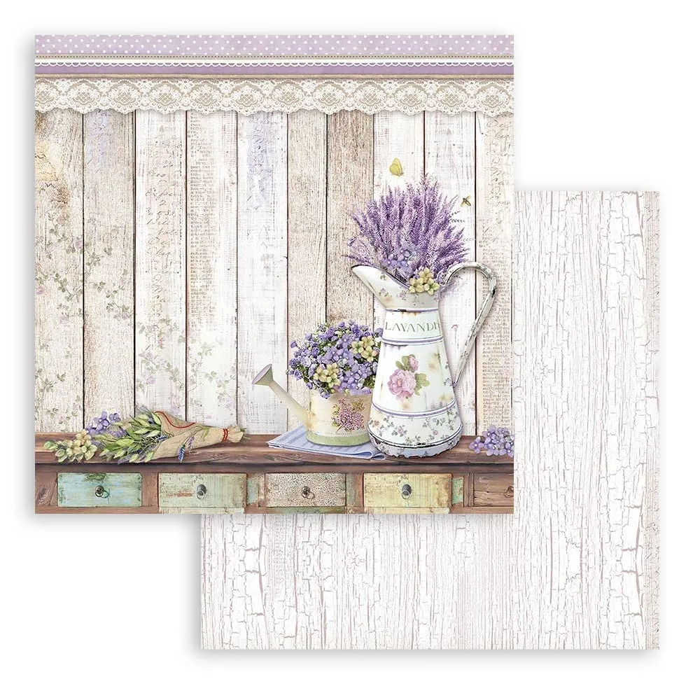 Stamperia Provence SBBXS14 Papierblock 15x15