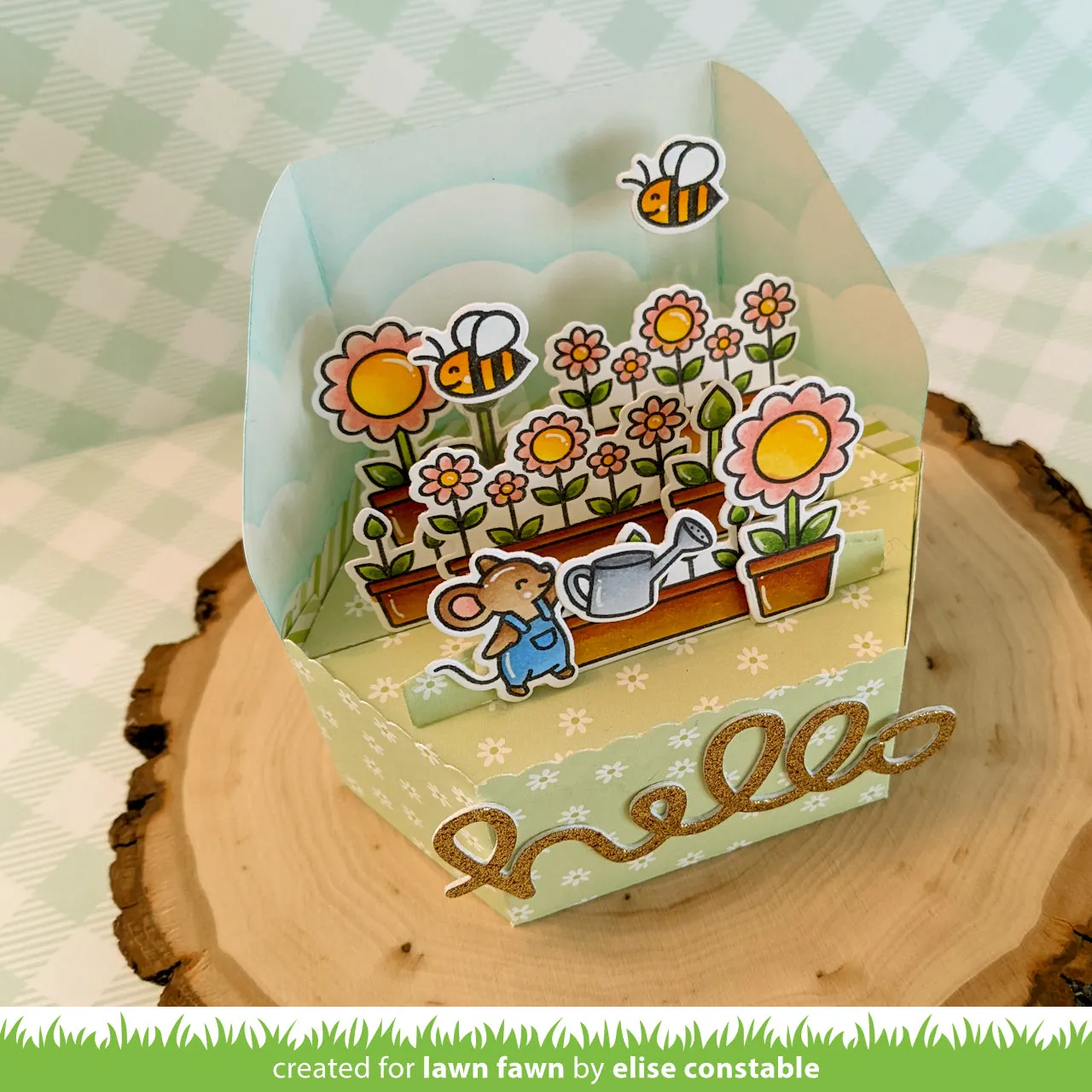 Lawn Fawn Platform Pop-Up Add-On Stanzschablonen interaktiv
