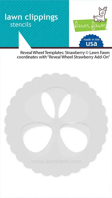 Lawn Fawn Reveal Wheel Templates Strawberry Schablonen