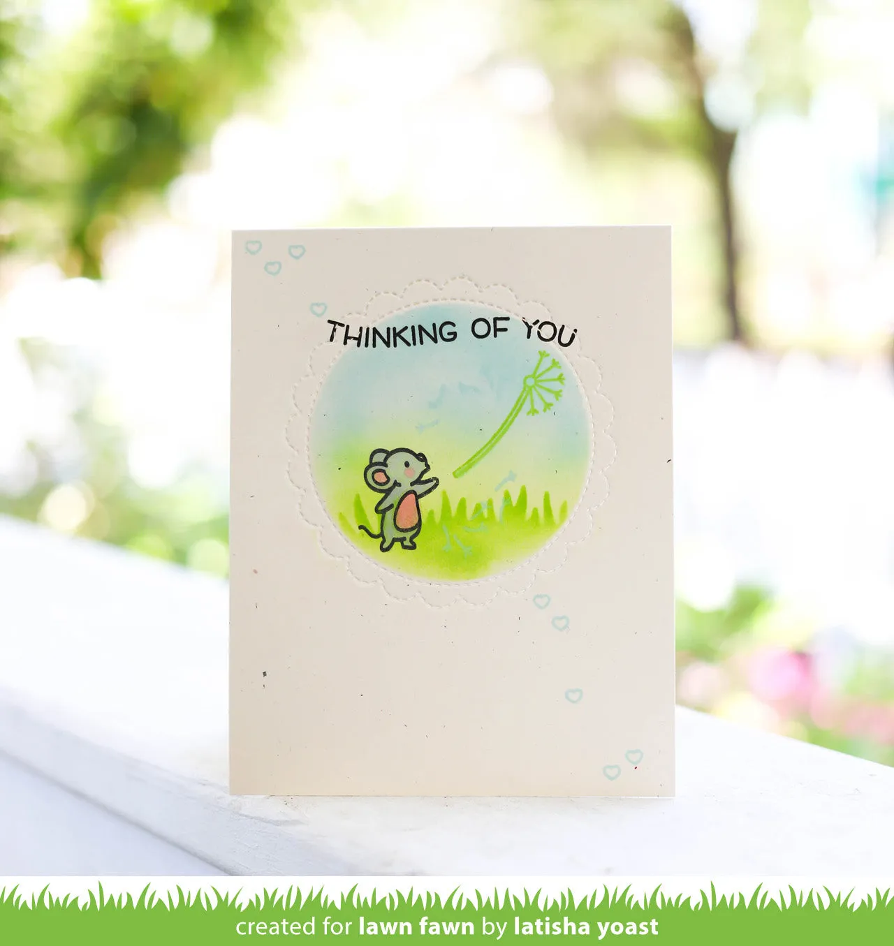 Lawn Fawn Dandy Day Clear Stamps Mäuse Pusteblume