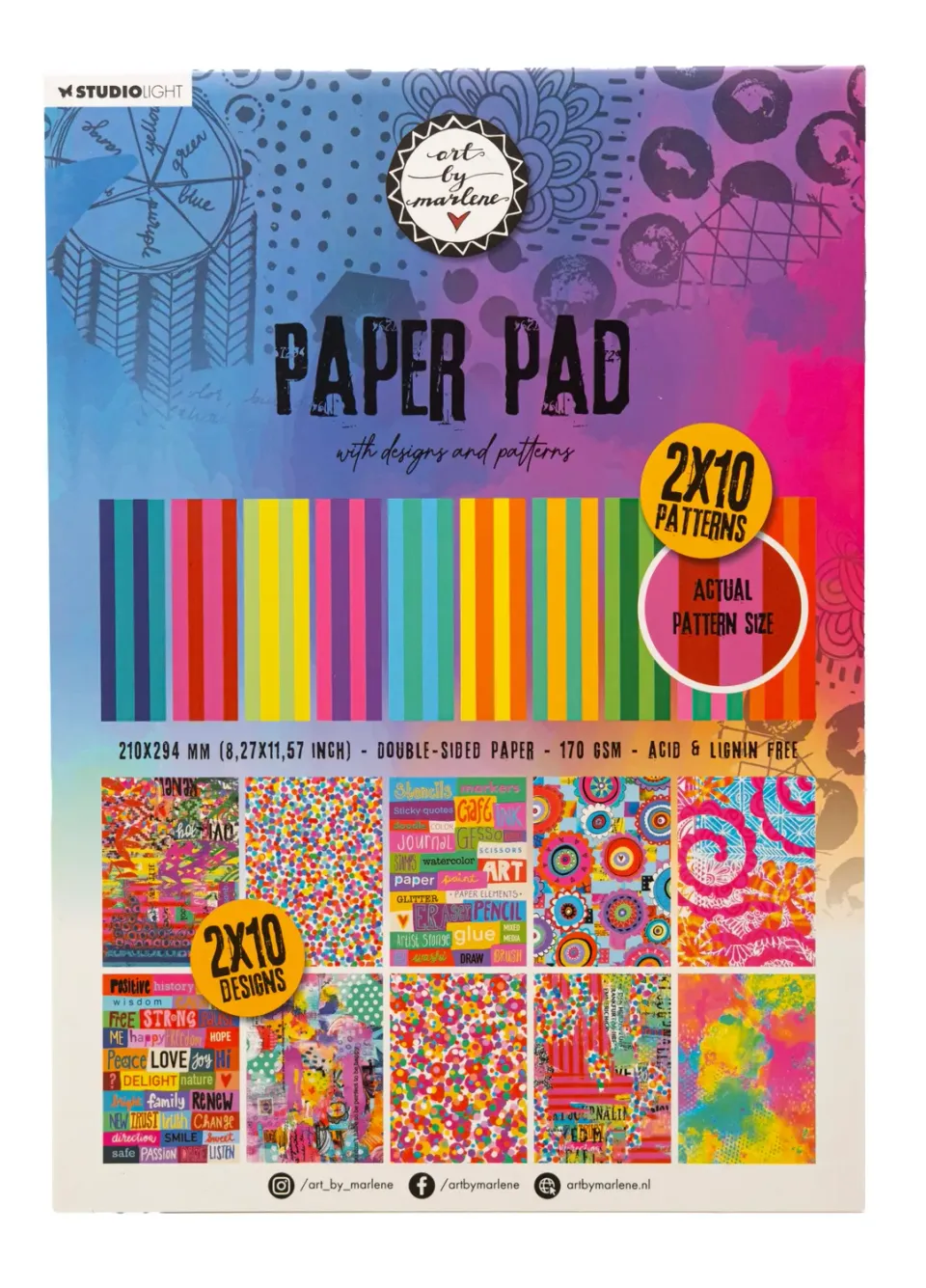 StudioLight Art by Marlene Papierblock Designs Patterns A4