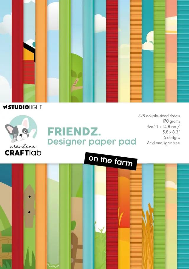StudioLight Creative Craftlab Friendz Designpapier On the Farm