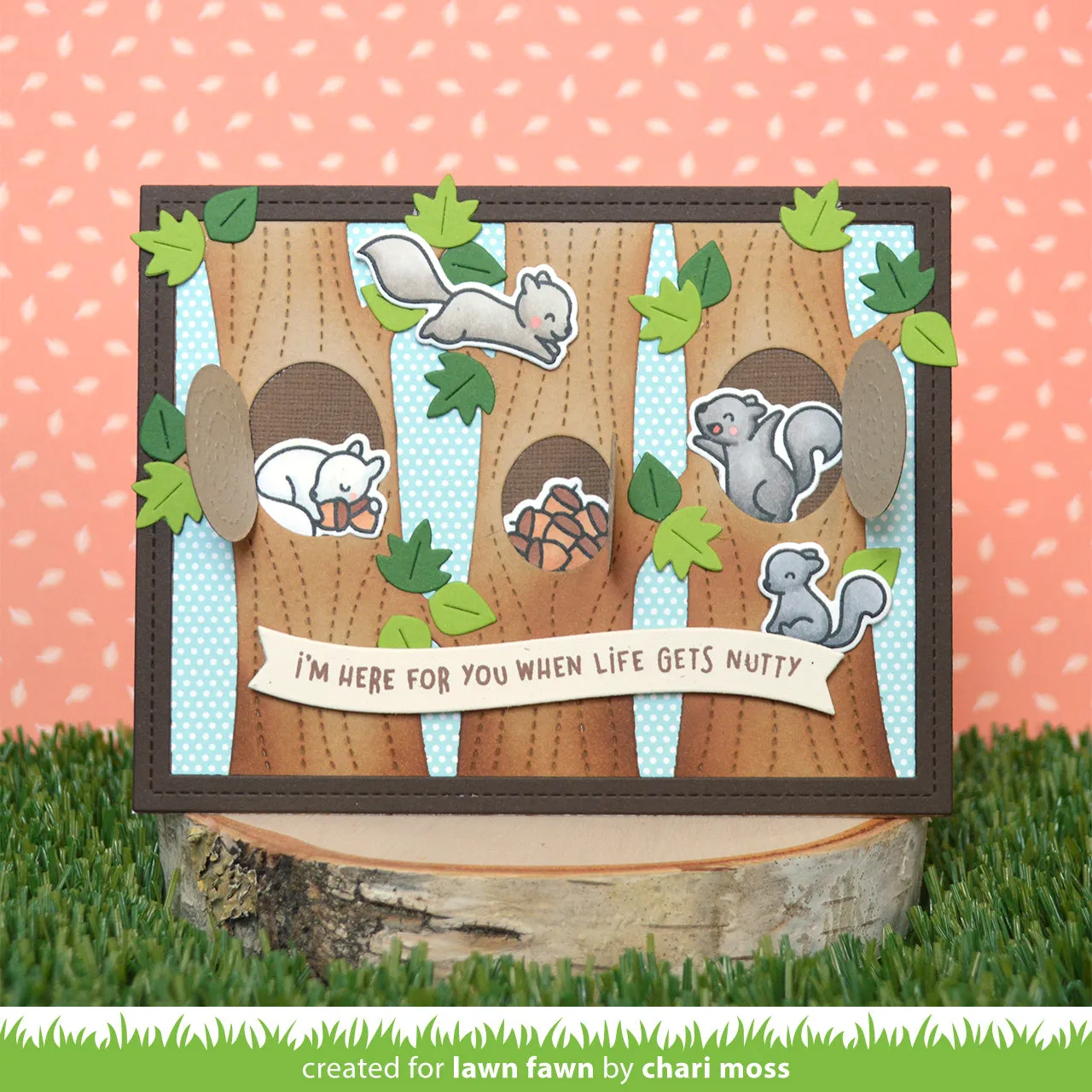 Lawn Fawn Lawn Cuts Lift the Flap Tree Backdrop Stanze