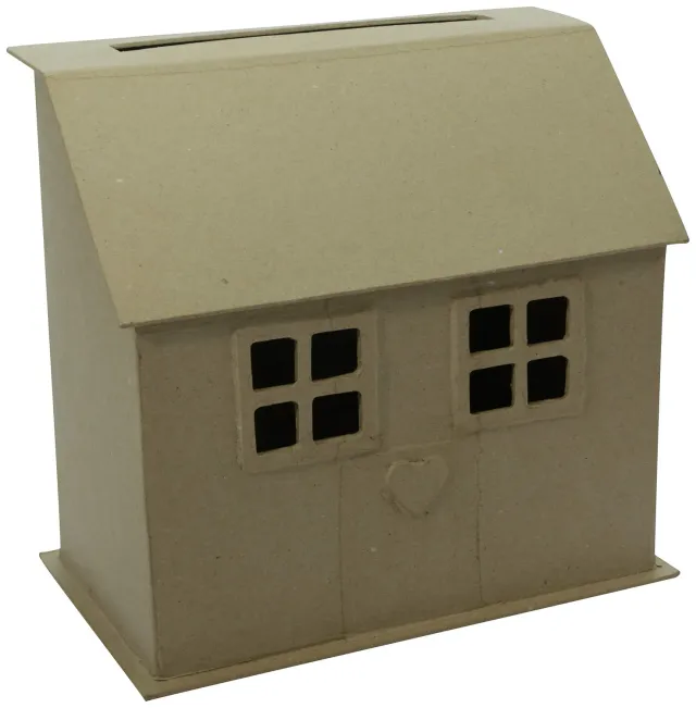 Décopatch EV018C Briefbox Cottage Haus Pappmaché 15x26cm