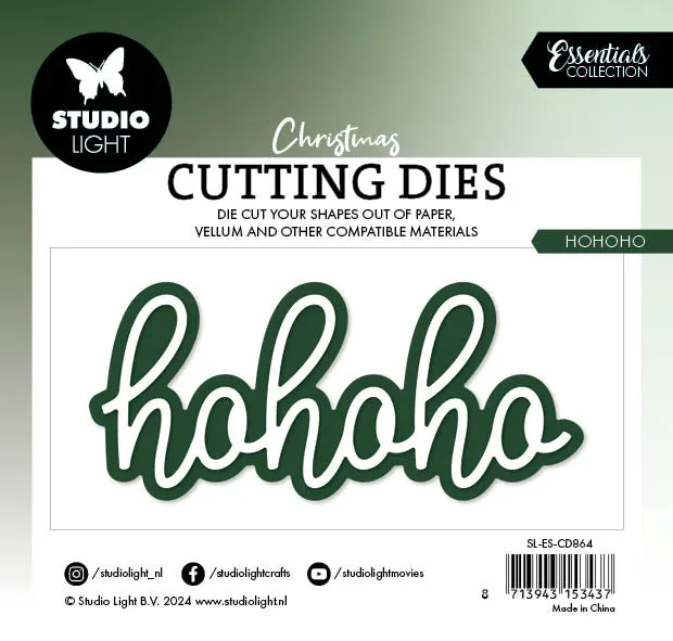 StudioLight Essentials Hohoho Stanzform 99x44 mm Schriftzug