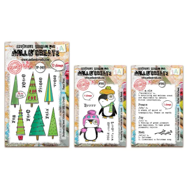 AALL and Create Janet Klein Define Christmas Stempel Bundle 3 Sets