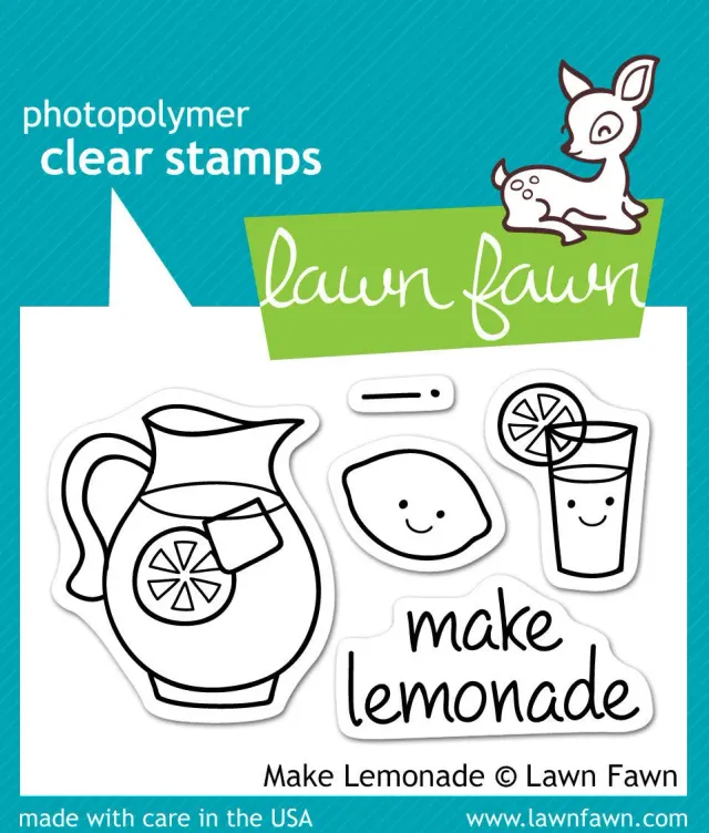 Lawn Fawn Make Lemonade Stempelset Mini Zitrone Sommer