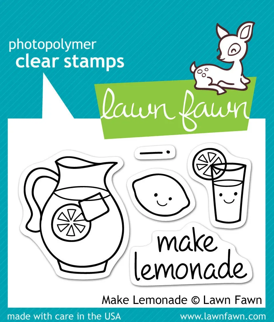 Lawn Fawn Make Lemonade Stempelset Mini Zitrone Sommer