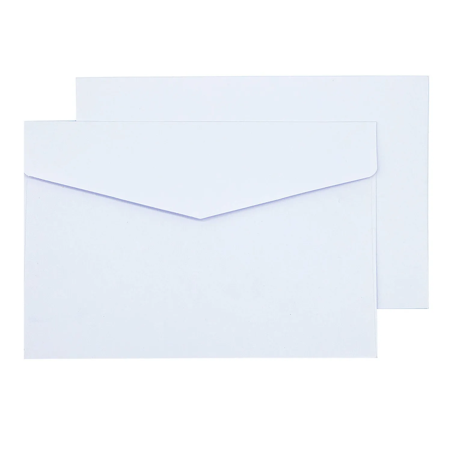 Ieebee Blanko Papierumschläge Set 5 Bögen Kraft Weiß