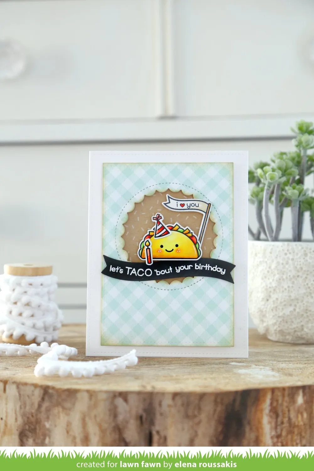 Lawn Fawn Year Nine Stempel Taco Mini