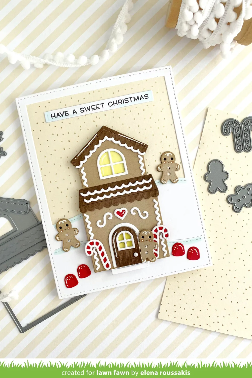 Lawn Fawn Build-a-House Gingerbread Stanzen