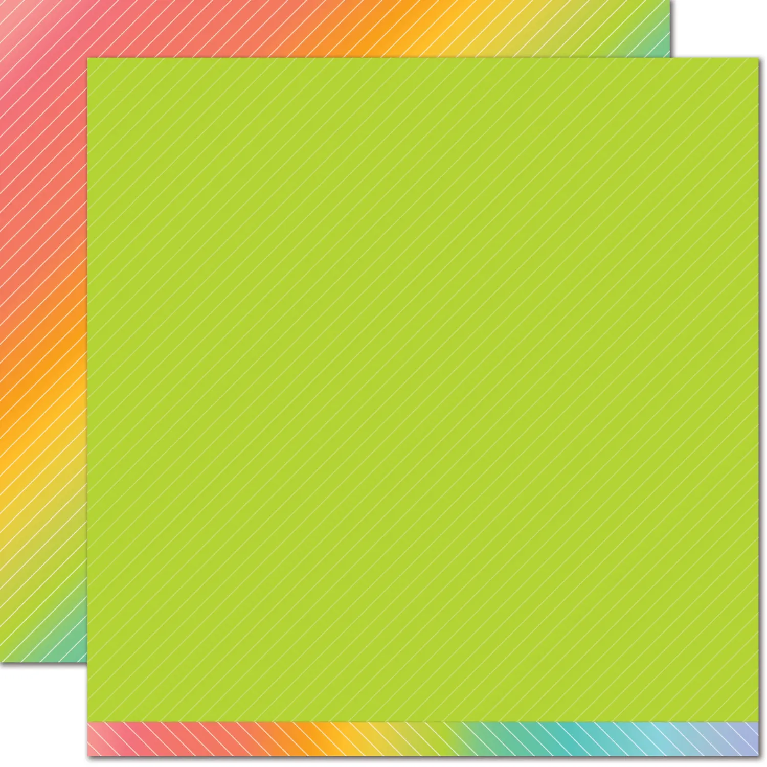 Lawn Fawn Green Clover Papier 12x12 Designpapier Grün