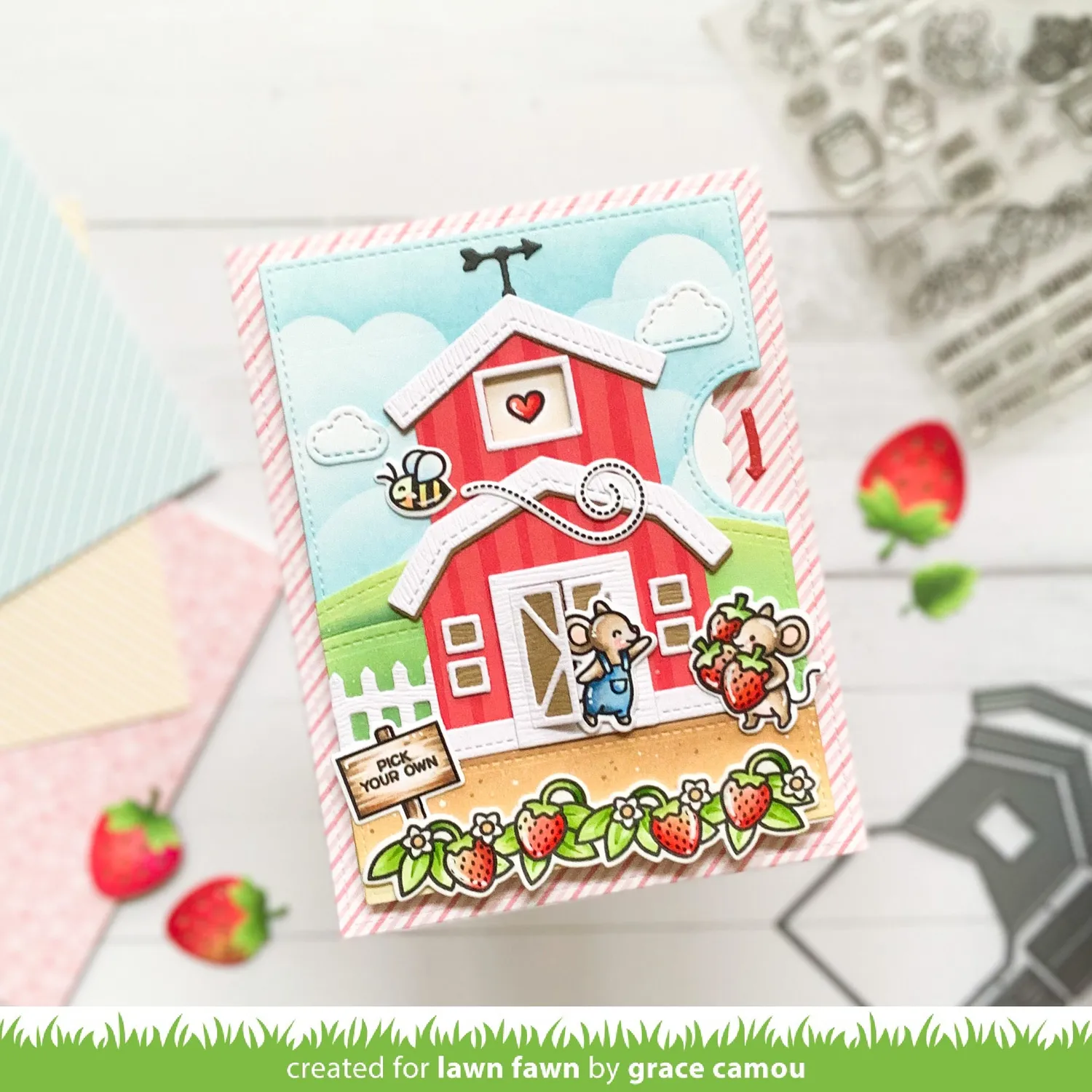 Lawn Fawn Build-A-Barn Stanzschablone LF2796 Scheune