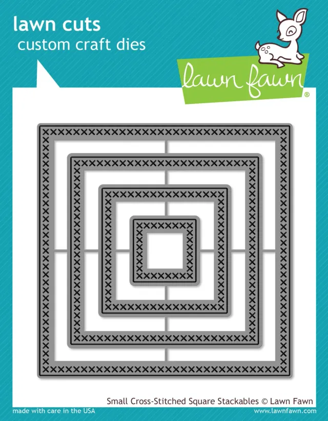 Lawn Fawn Lawn Cuts Small Cross-Stitched Stanzschablonen 4er