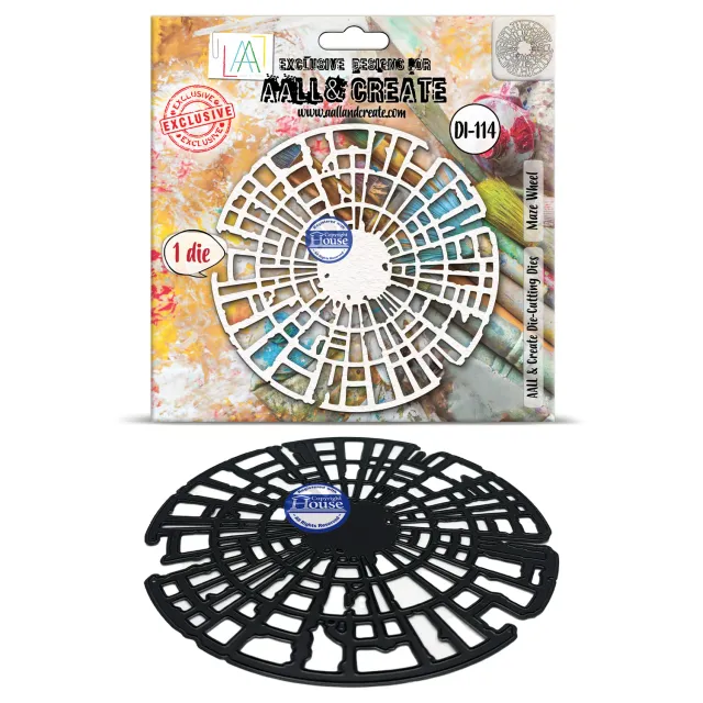 AALL and Create DI-114 Maze Wheel Stanzschablone 14x14 cm