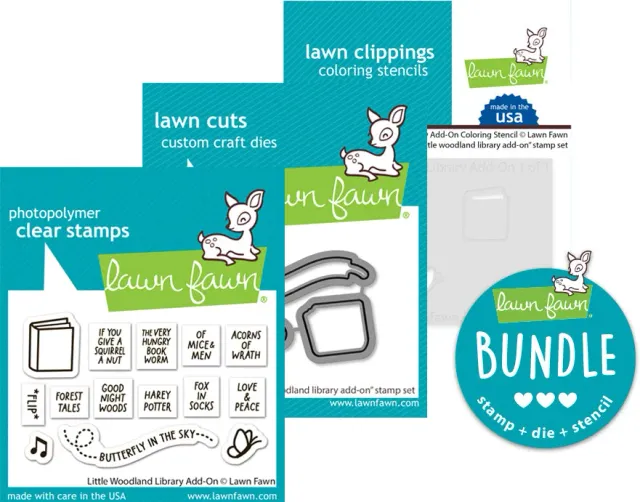 Lawn Fawn Woodland Library Add-On Bundle Bücher